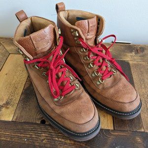 Cole Haan Brown Leather High Top Lace Up Hiker II Waterproof Boots Shoes 10M